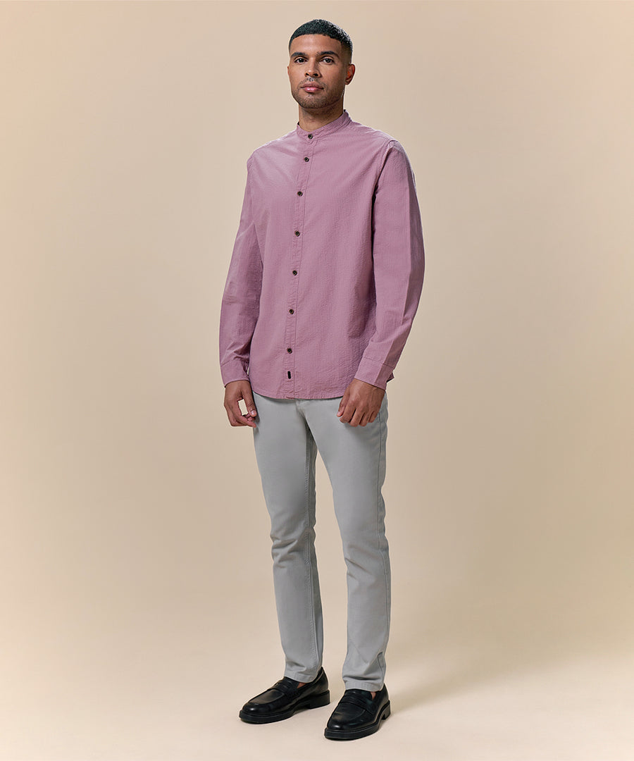Camisa Seersucker Cuello Nerú Classic Fit
