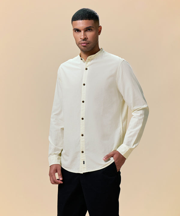 Camisa Seersucker Cuello Nerú Classic Fit