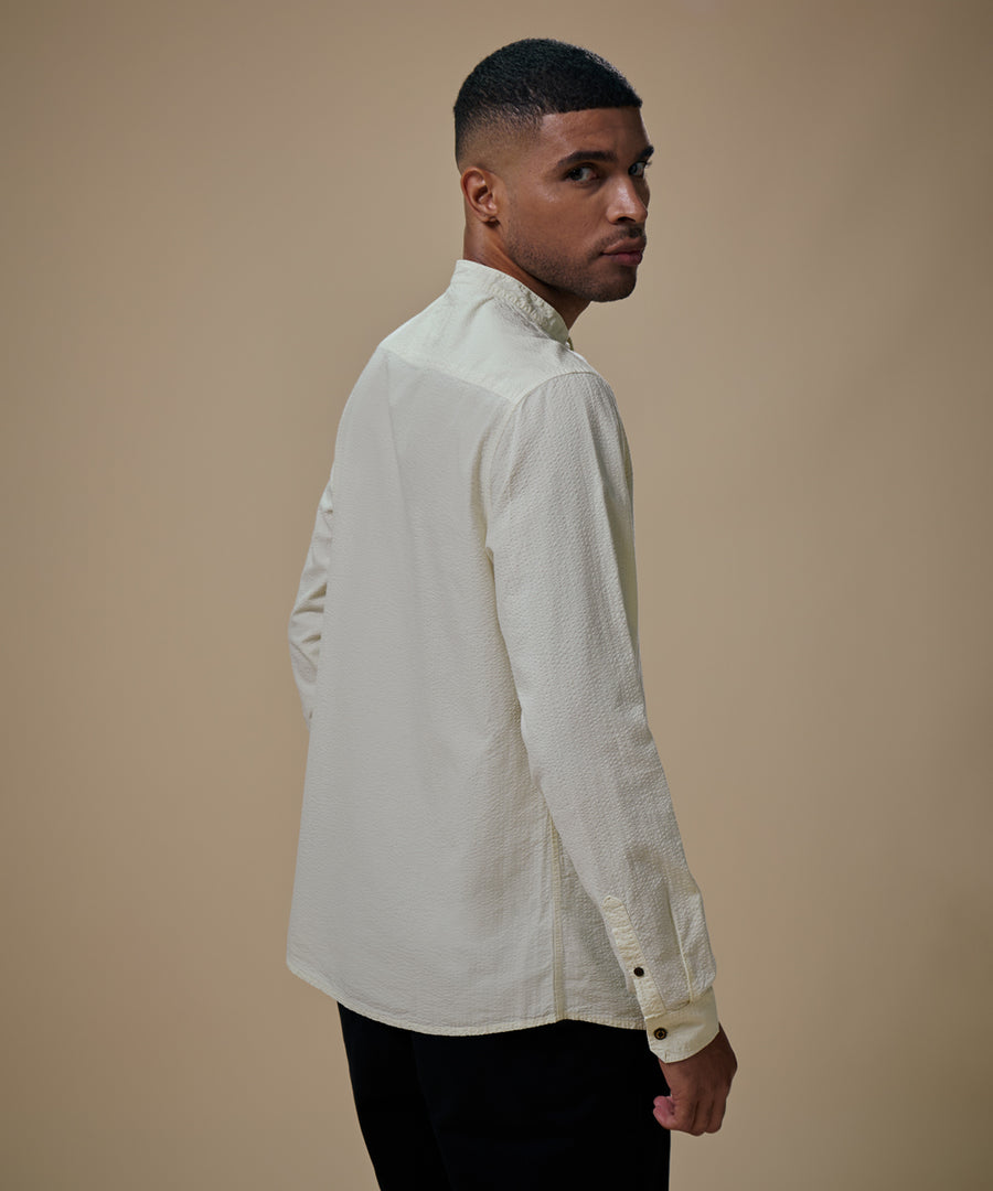 Camisa Seersucker Cuello Nerú Classic Fit