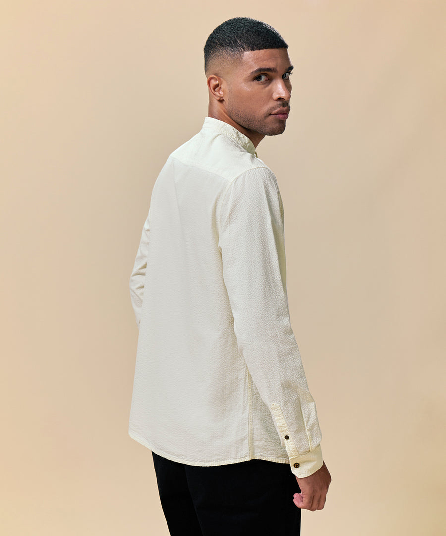 Camisa Seersucker Cuello Nerú Classic Fit