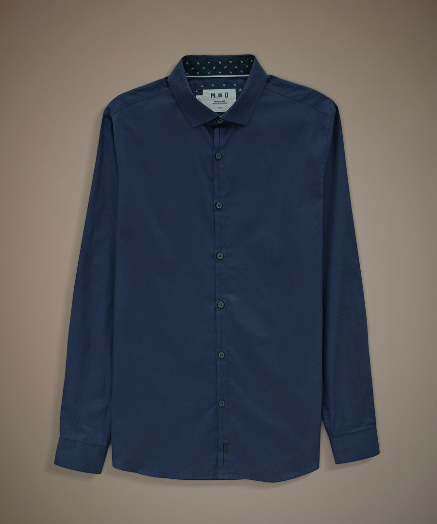 Camisa Pechera Ojal Slim Fit