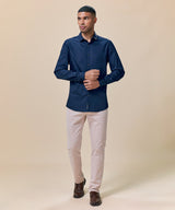 Camisa Pechera Ojal Slim Fit