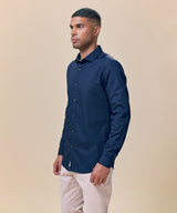 Camisa Pechera Ojal Slim Fit