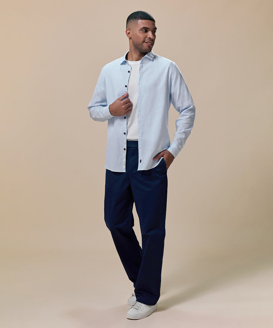 Camisa Pechera Ojal Classic Fit