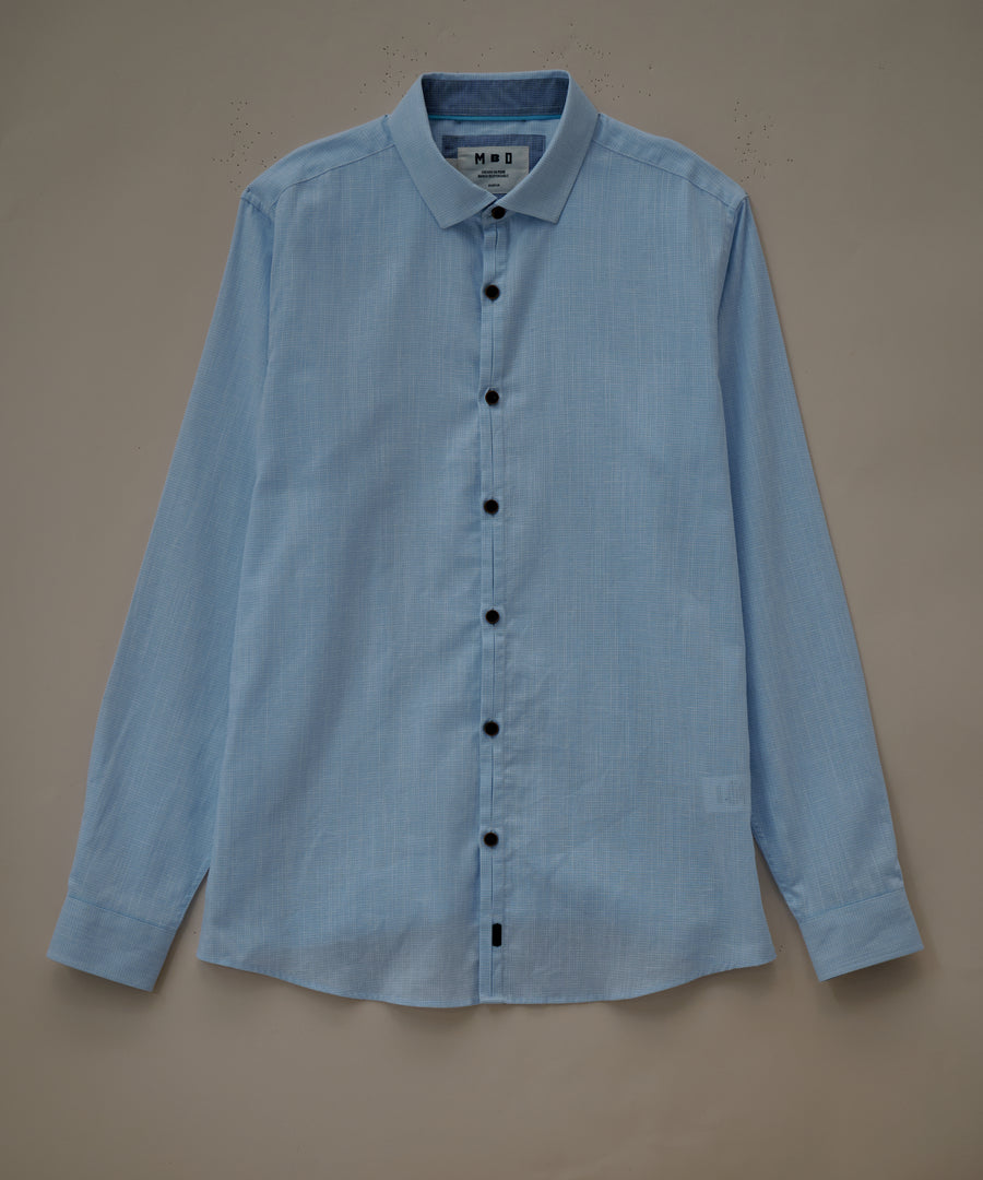 Camisa Pechera Ojal Slim Fit