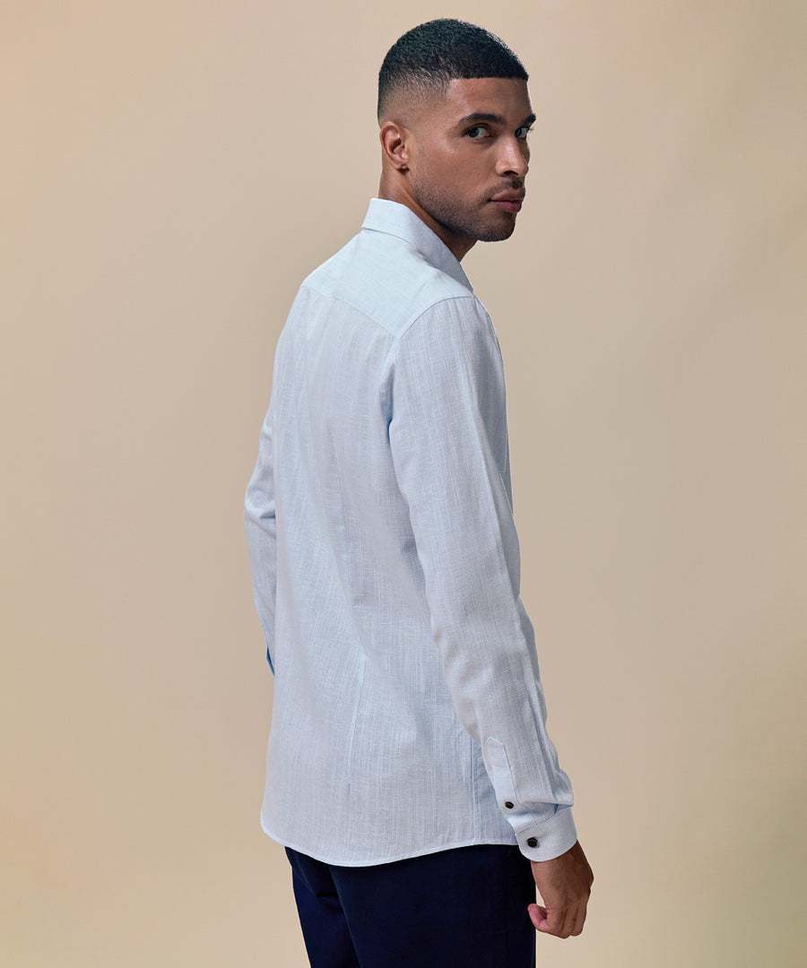Camisa Pechera Ojal Classic Fit