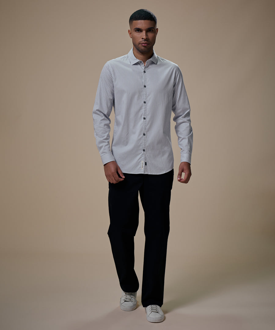 Camisa Pechera Ojal Slim Fit