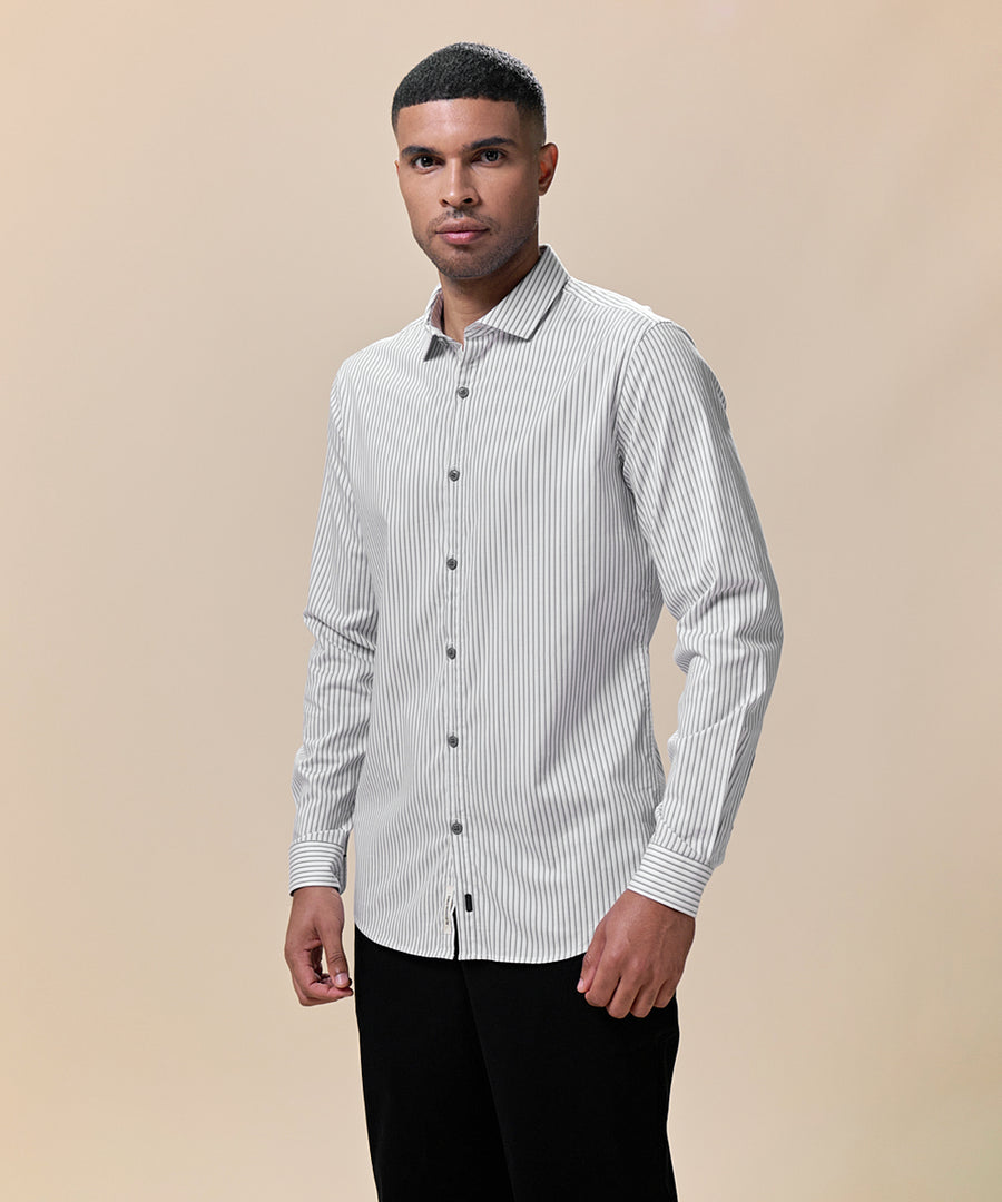 Camisa Pechera Ojal Slim Fit