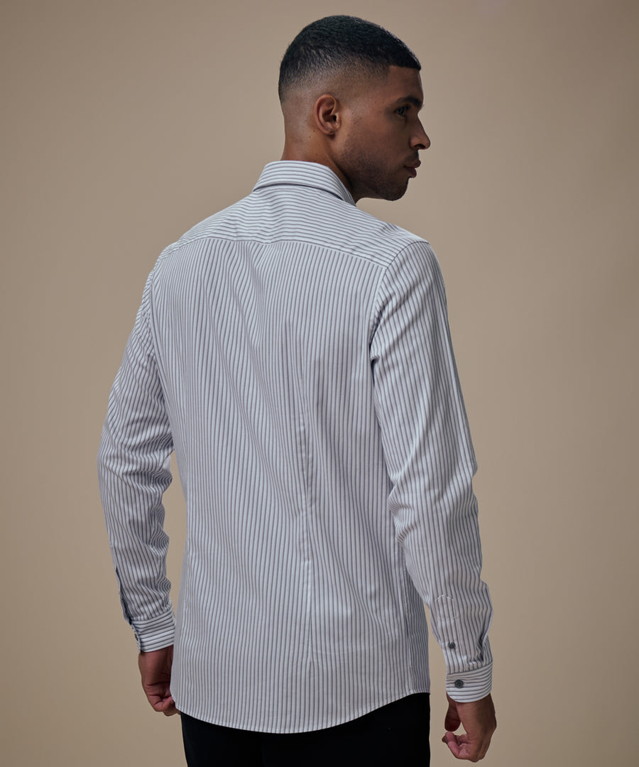 Camisa Pechera Ojal Slim Fit