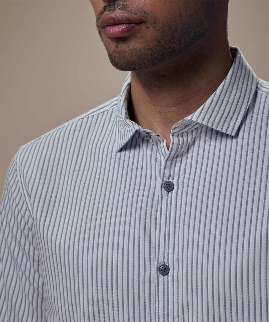 Camisa Pechera Ojal Slim Fit