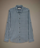 Camisa Roll Up Look Lino Rayas Slim Fit