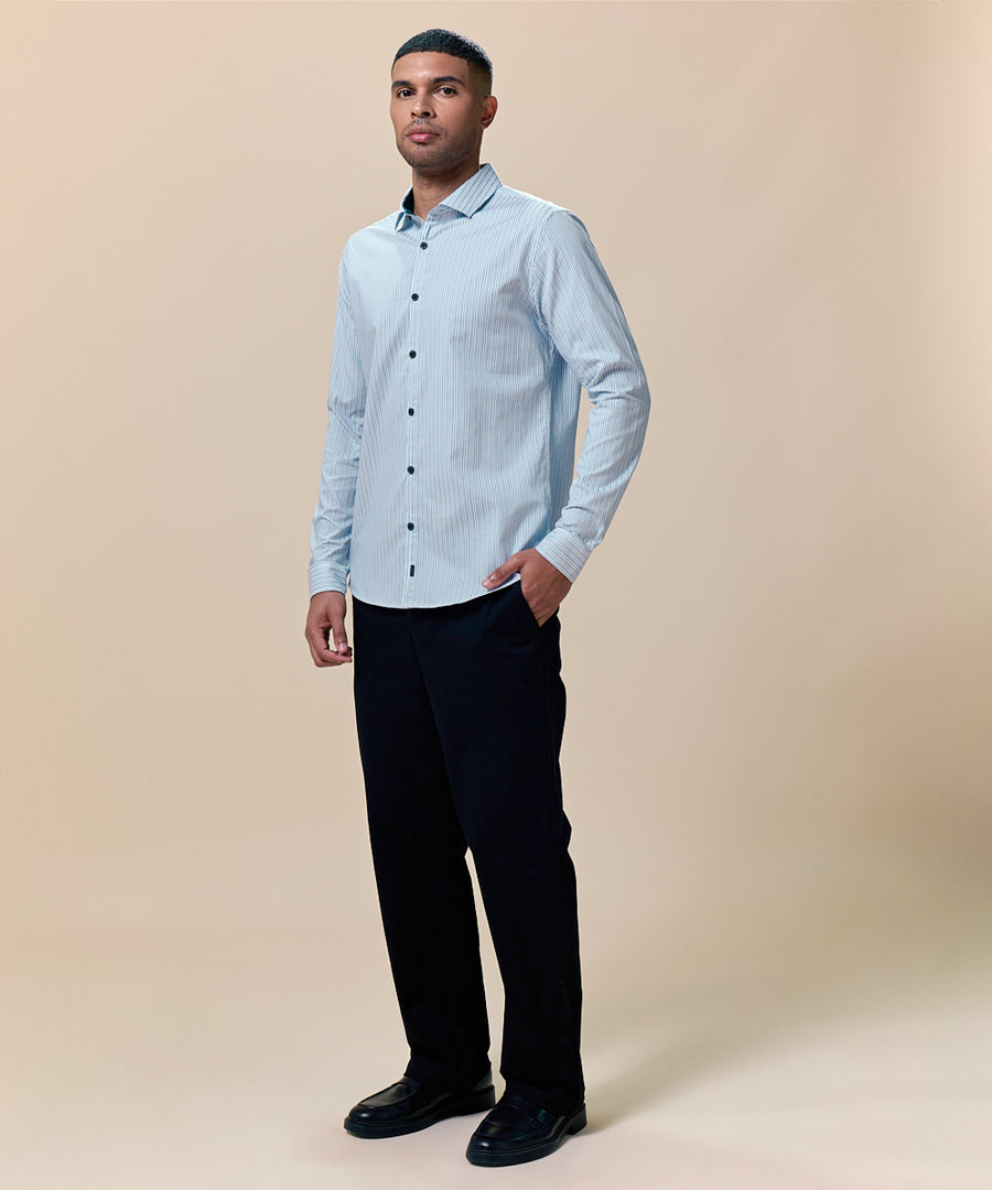 Camisa Pechera Ojal Classic Fit