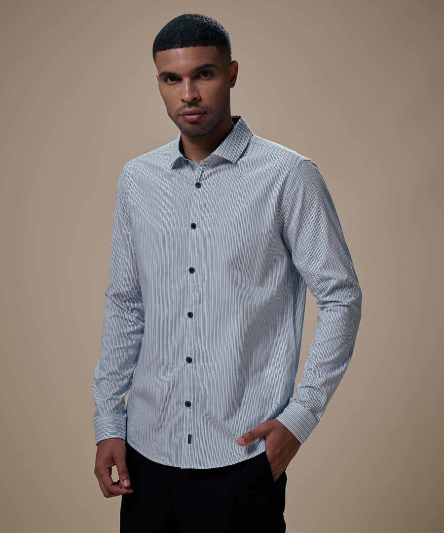 Camisa Pechera Ojal Classic Fit