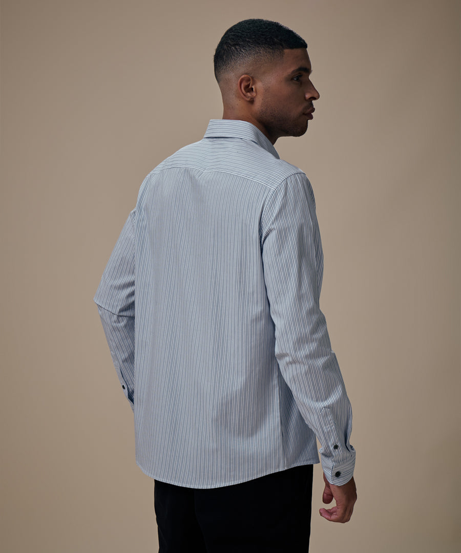 Camisa Pechera Ojal Classic Fit