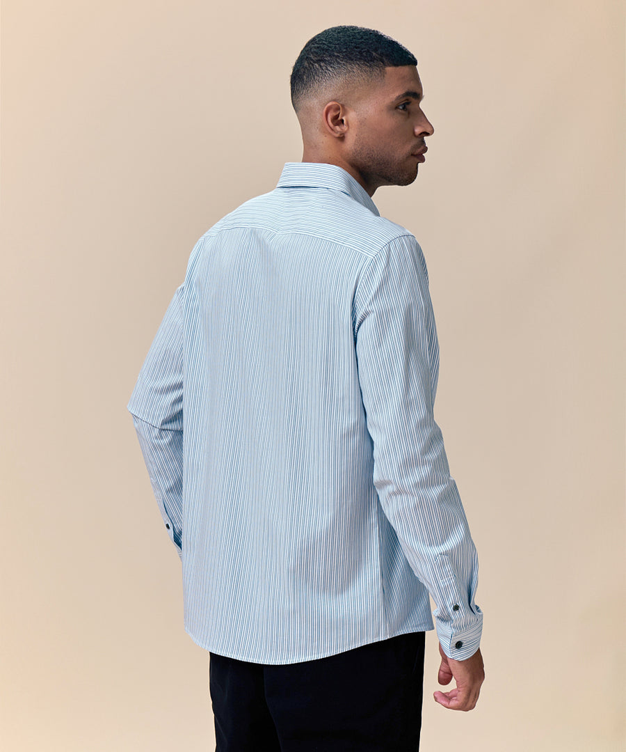 Camisa Pechera Ojal Classic Fit