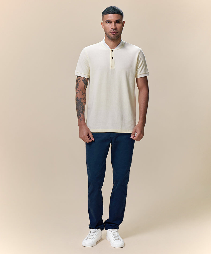 Polo Piqué Cuello Nerú Rectilíneo