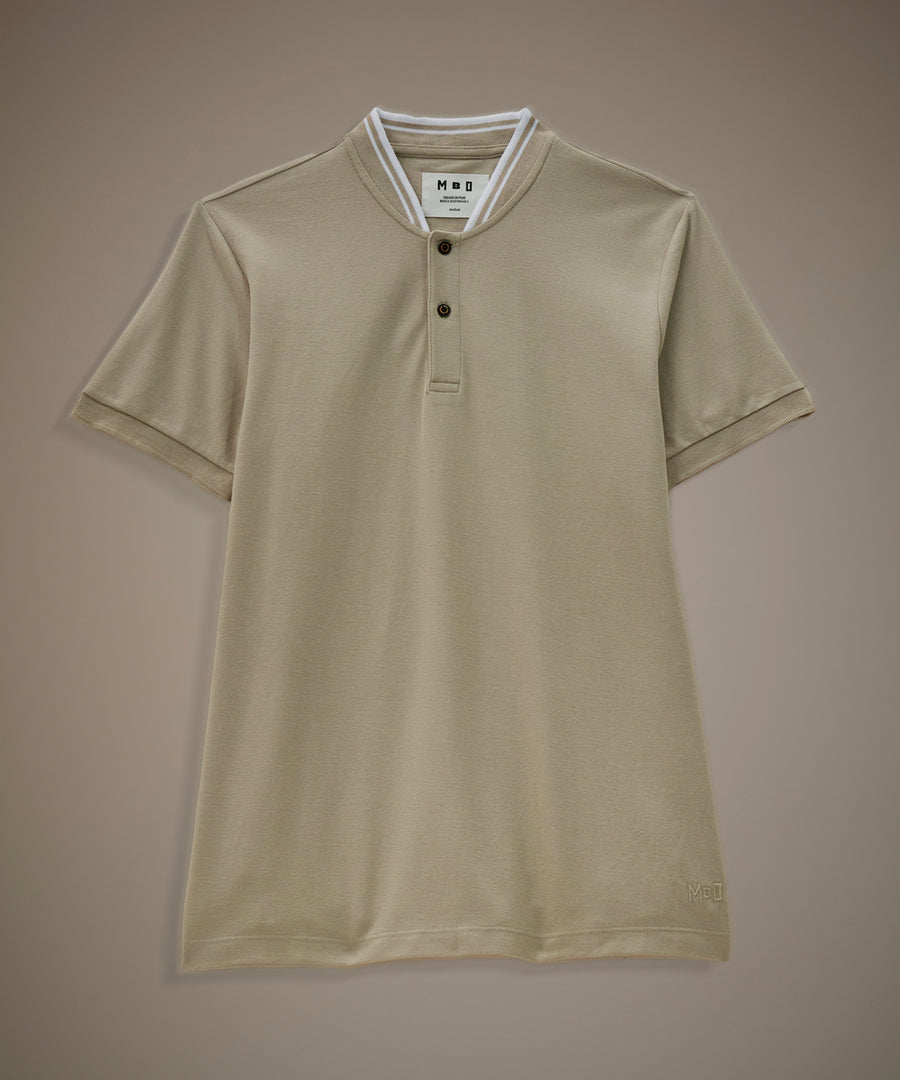 Polo Piqué Cuello Nerú Rectilíneo