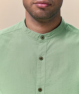 Camisa Seersucker Cuello Nerú Classic Fit