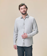 Camisa Pechera Ojal Classic Fit