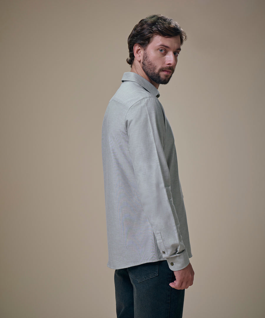 Camisa Pechera Ojal Classic Fit