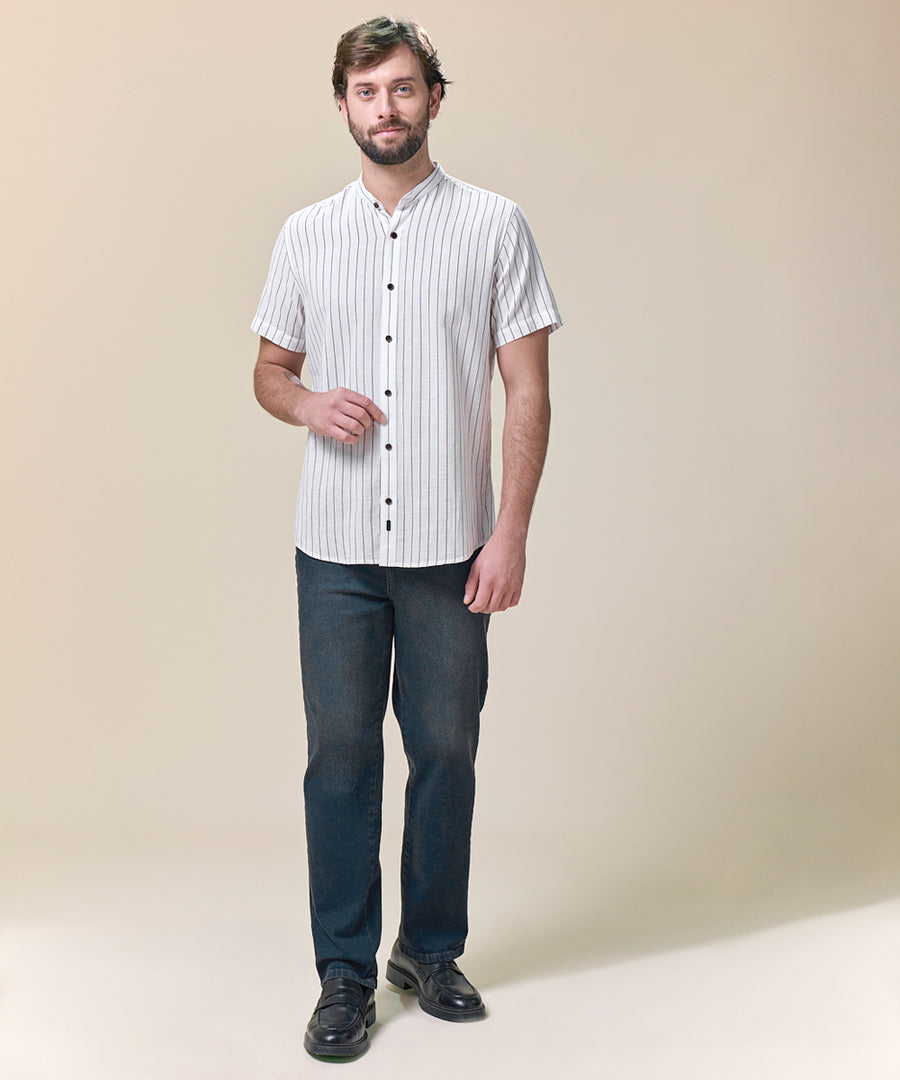 Camisa Look Lino Cuello Nerú