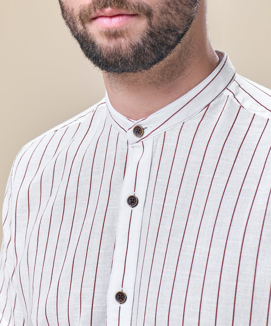 Camisa Look Lino Cuello Nerú