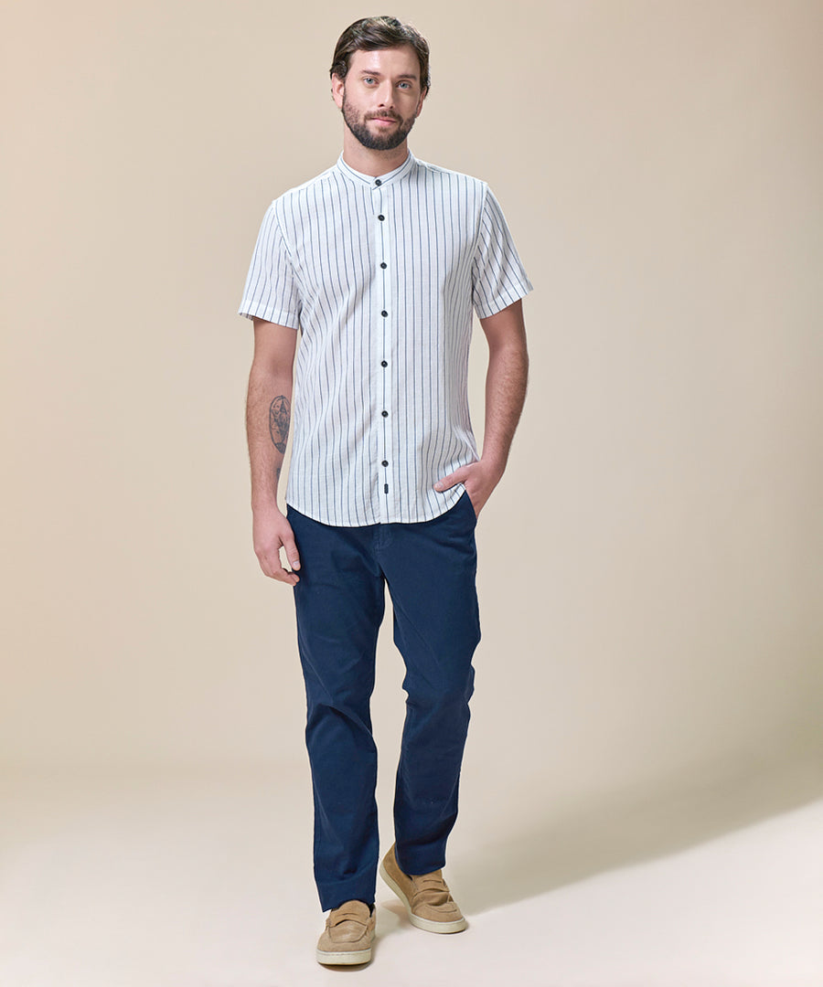 Camisa Look Lino Cuello Nerú