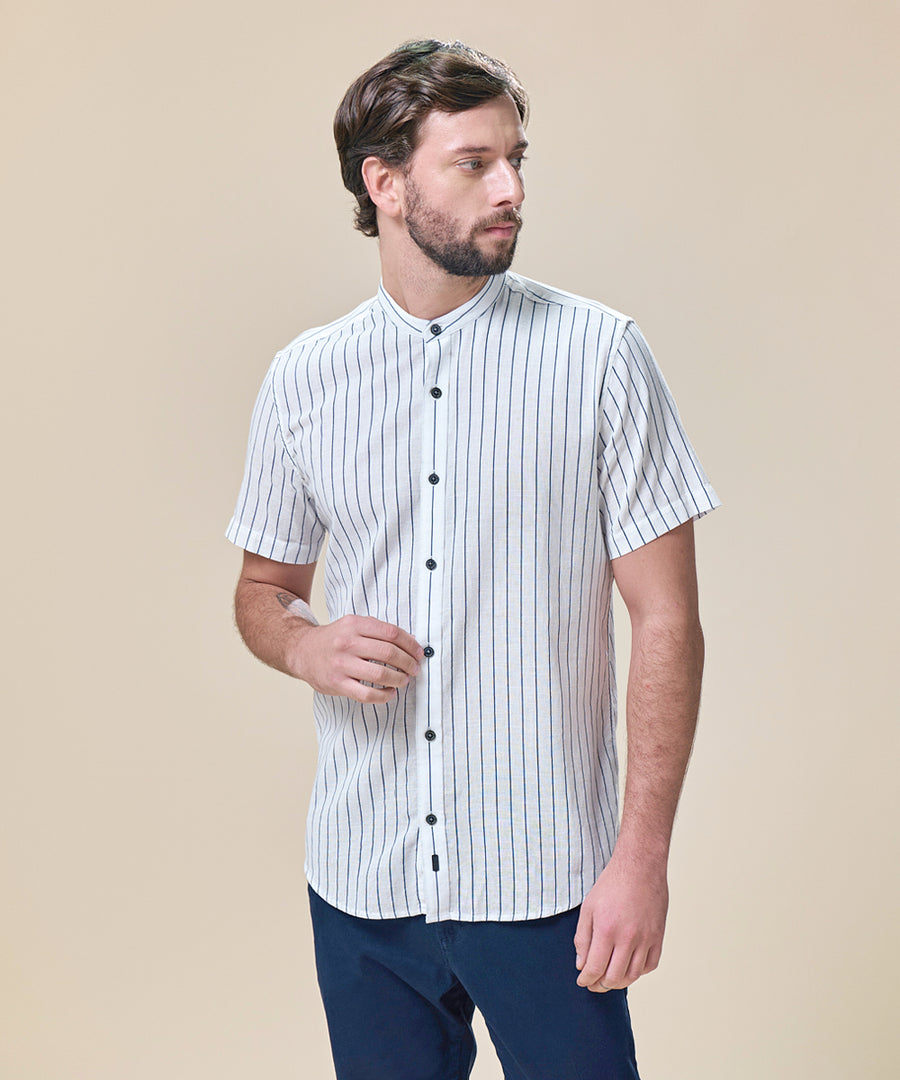Camisa Look Lino Cuello Nerú