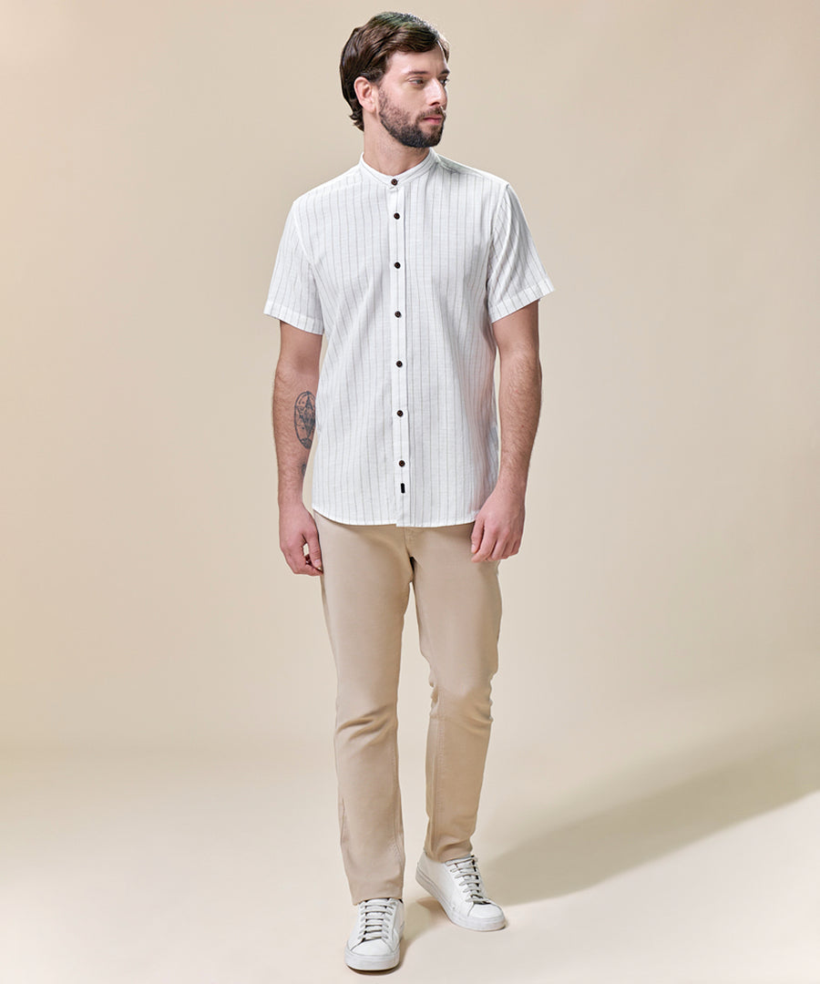 Camisa Look Lino Cuello Nerú