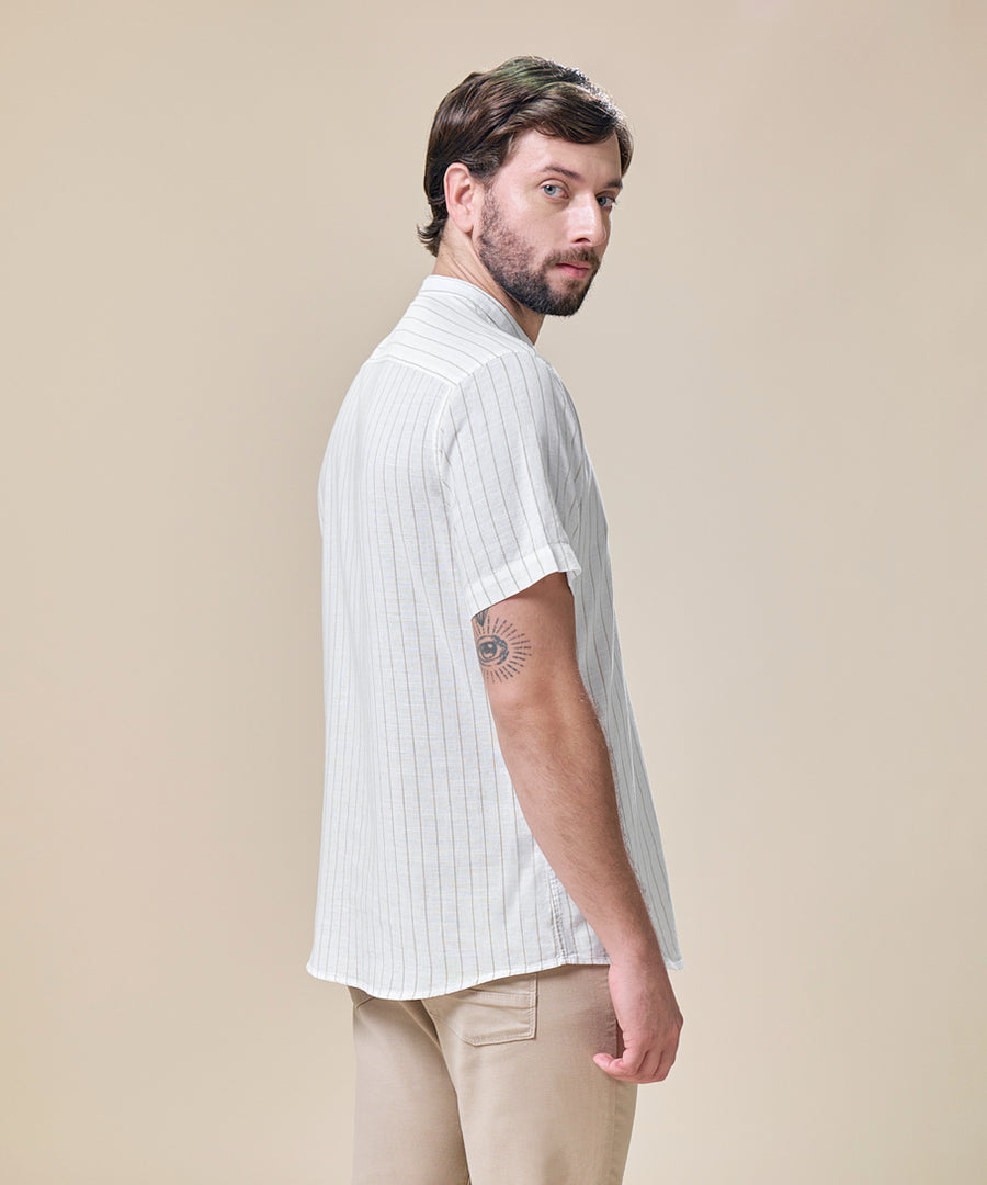 Camisa Look Lino Cuello Nerú