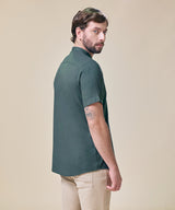 Camisa Look Lino Cuello Nerú con Cinta
