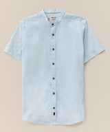 Camisa Look Lino Cuello Nerú con Cinta