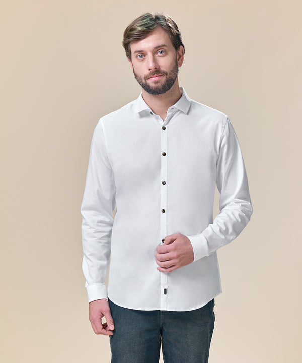 Camisa Pechera Ojal Classic Fit