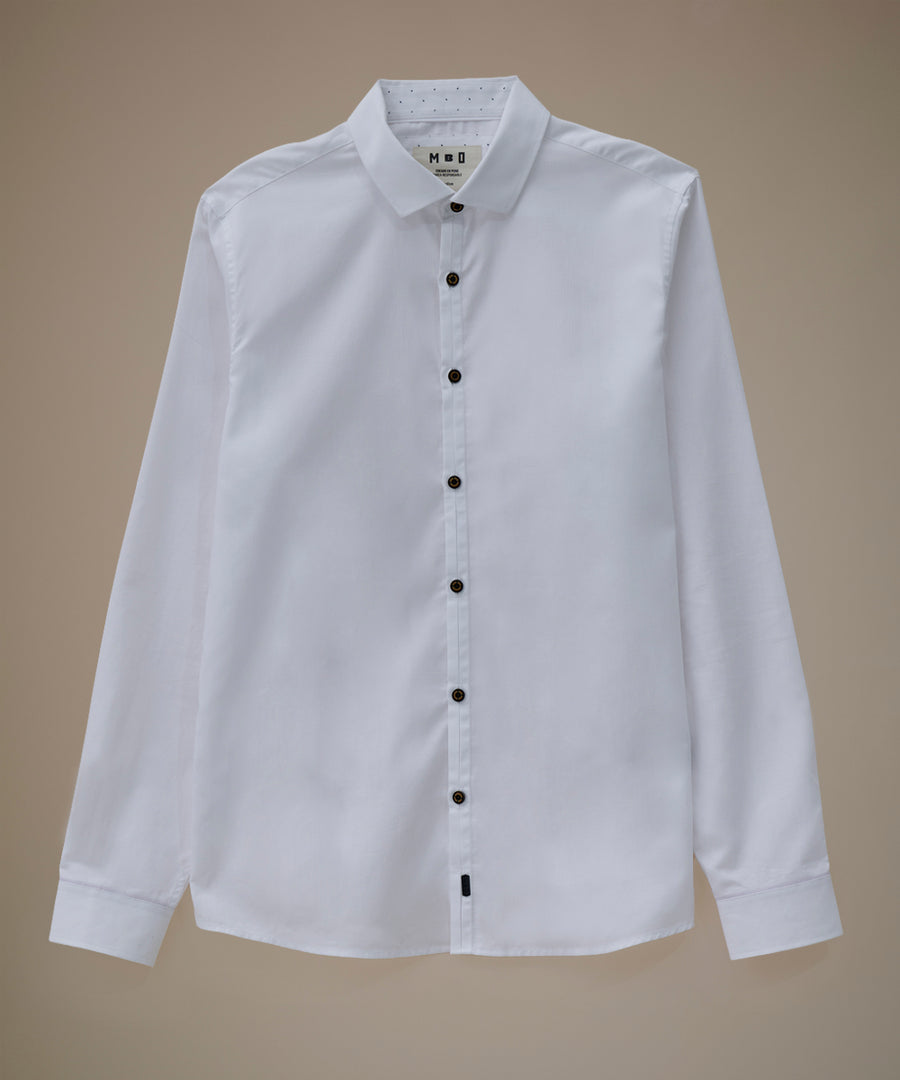 Camisa Pechera Ojal Classic Fit