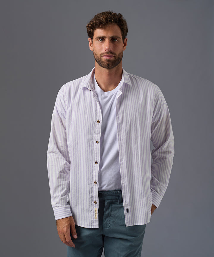 CAMISA MANGA LARGA POPELINA CUELLO SPREAD CLASSIC FIT OI26