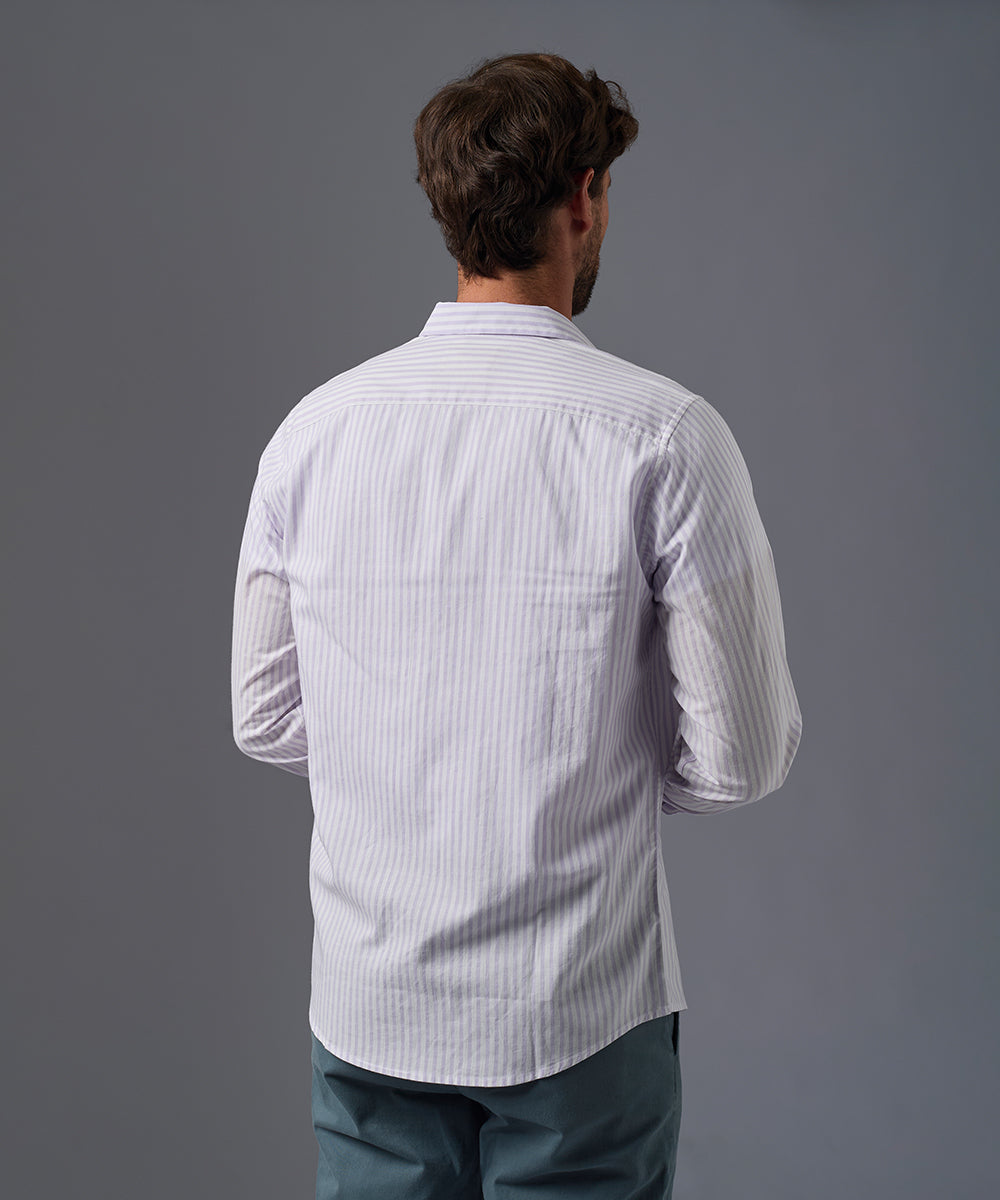 CAMISA MANGA LARGA POPELINA CUELLO SPREAD CLASSIC FIT OI26