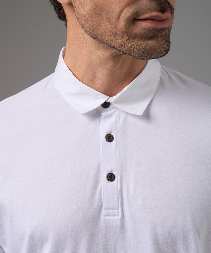 POLO MANGA CORTA JERSEY CUELLO BOX BLANCO PV26