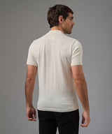POLO MANGA CORTA PET CUELLO ALTO HUESO PV26