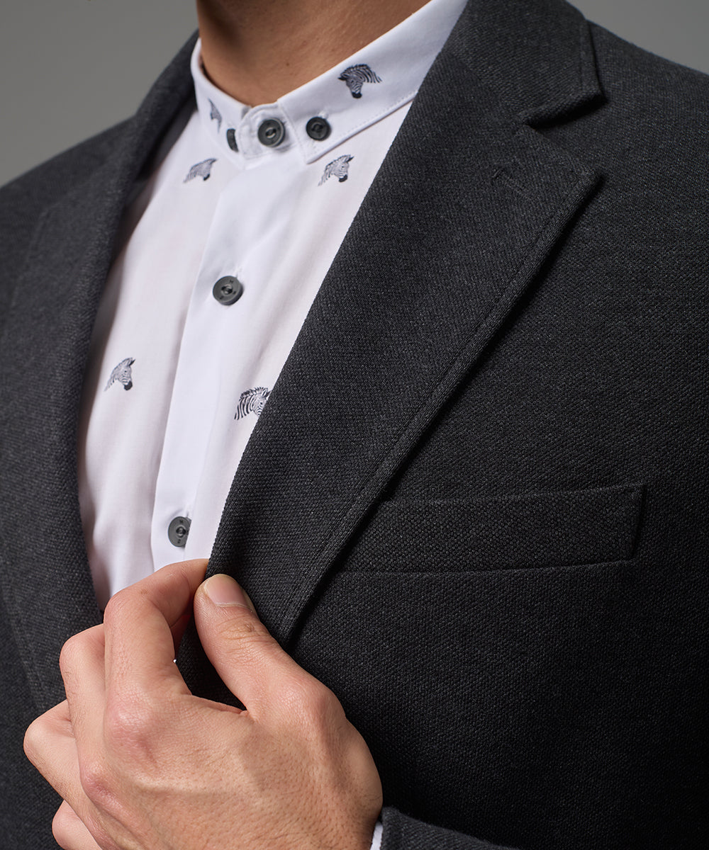 BLAZER PIQUE GRAFITO PV26