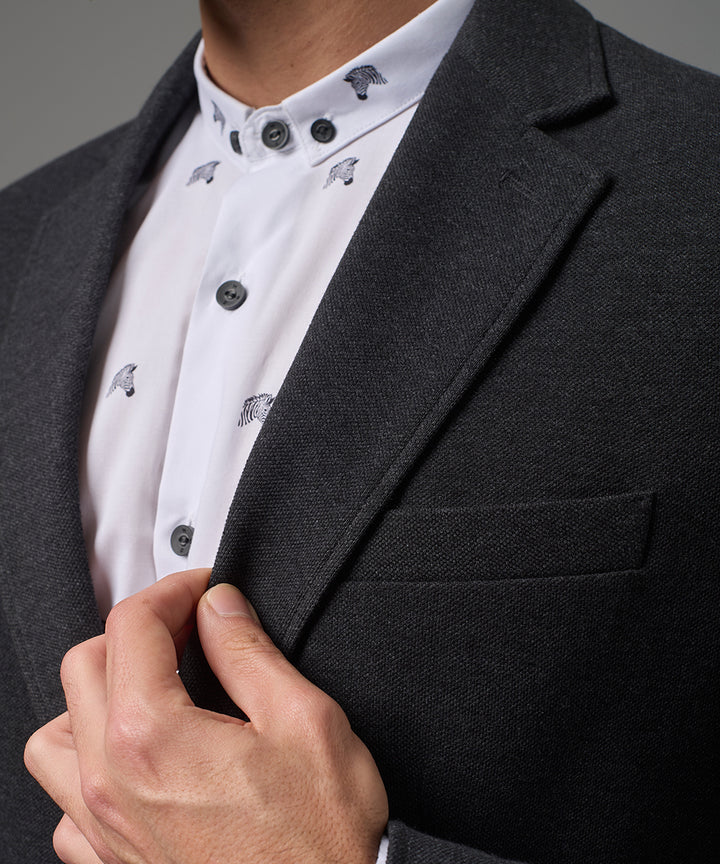 BLAZER PIQUE GRAFITO PV26