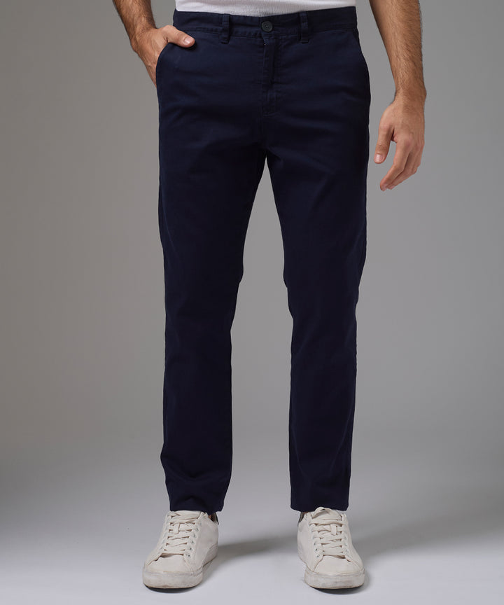 PANTALON DRILL FLAT FRONT SLIM FIT AZUL MARINO TT26