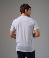 POLO MANGA CORTA JERSEY CUELLO REDONDO WAFER CANESU GRIS PV26