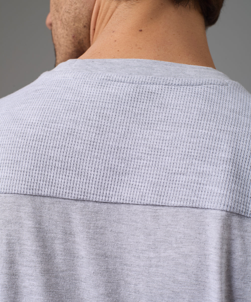 POLO MANGA CORTA JERSEY CUELLO REDONDO WAFER CANESU GRIS PV26