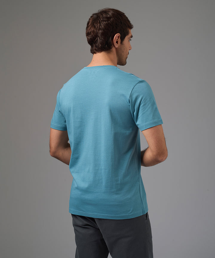 POLO MANGA CORTA JERSEY CUELLO V BASICO ACERO PV26