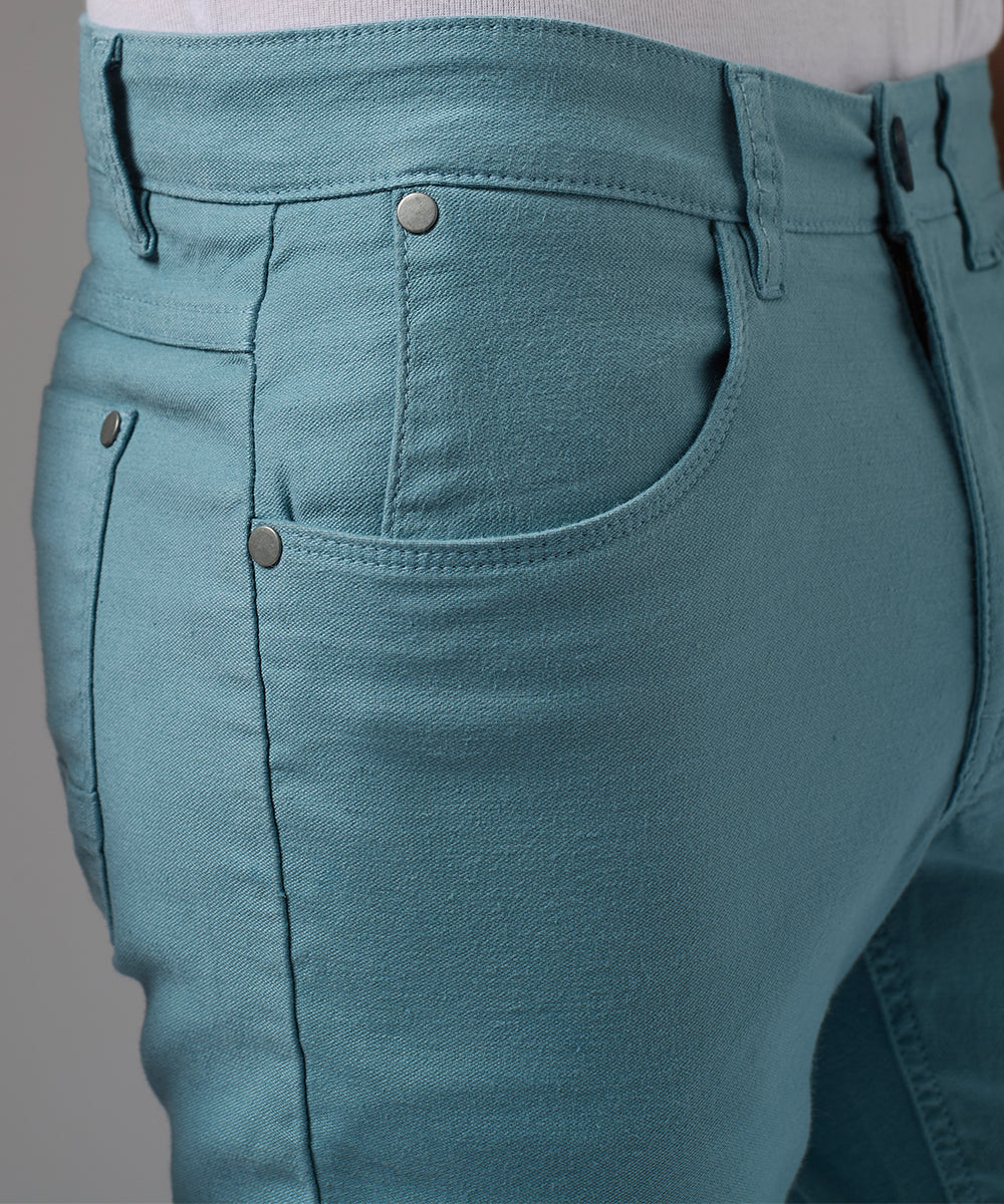 PANTALON BROKEN SLIM FIT ACERO PV26