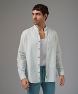 CAMISA MANGA LARGA SEER SUCKER CUELLO NERU CLASSIC FIT CELESTE CLARO PV26