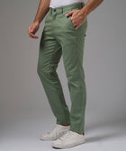 PANTALON DRILL FLAT FRONT SLIM FIT VERDE CLARO PV26