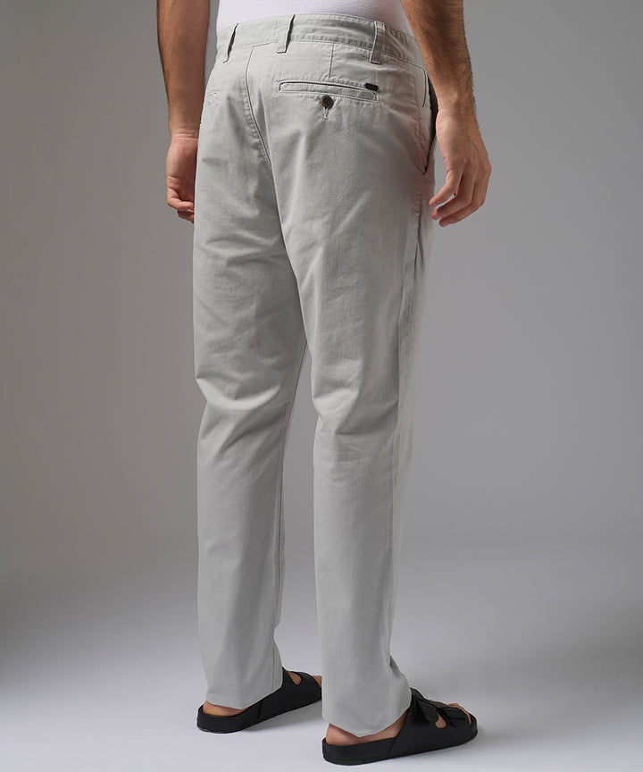 PANTALON DRILL SLIM FIT GRIS PV26