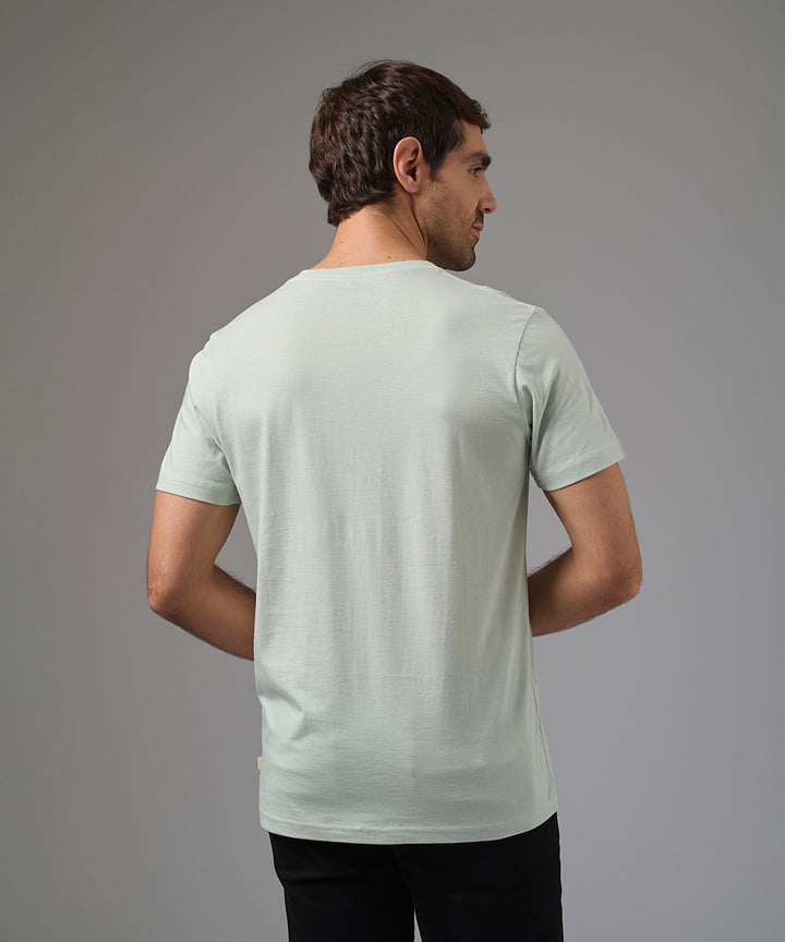 POLO MANGA CORTA JERSEY CUELLO V BASICO VERDE AGUA PV26