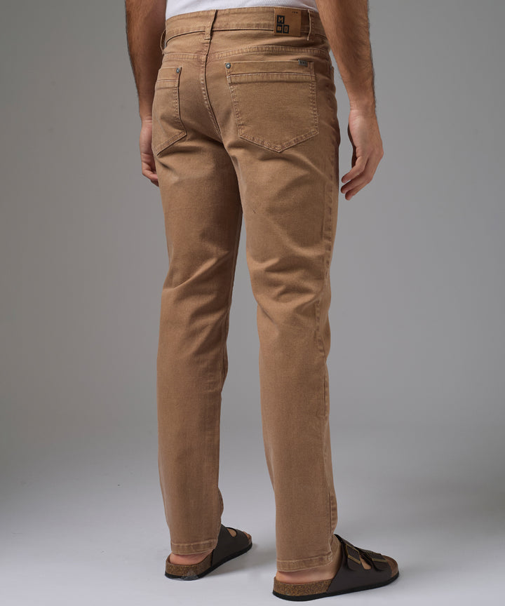 PANTALON DENIM SLIM FIT BEIGE PV26